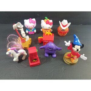 2019 McDonald’s Happy Meal 9 Toy Lot Mickey Grimace Bugs Hello Kitty Little Pony